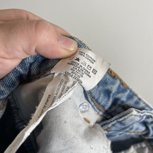 Frank And Oak Women’s Straight Leg Light Wash Jeans Size 25 - Picture 6 of 8